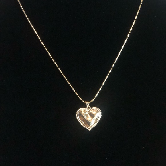 2/$20 Gold Heart Pendant Necklace – Elegant & Adjustable Fashion Jewelry - Picture 3 of 5